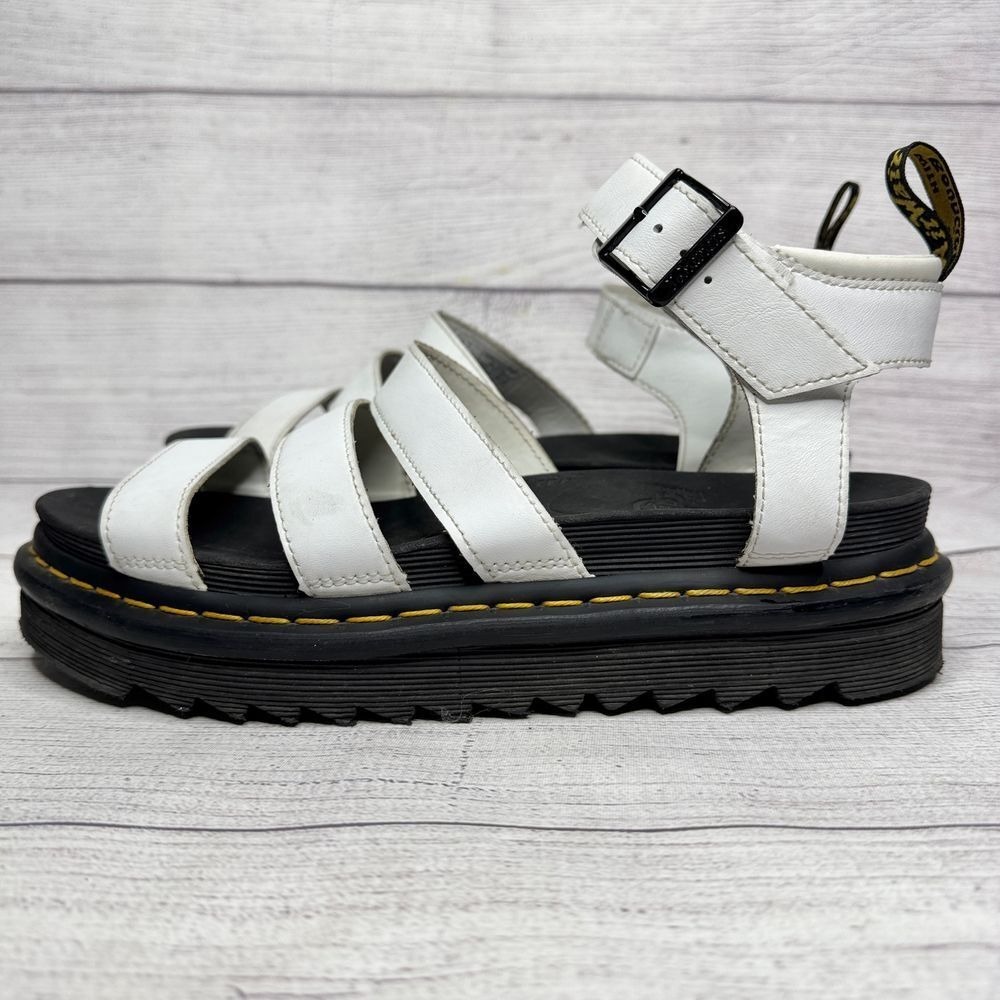 Dr. Martens White Blaire Sandals
